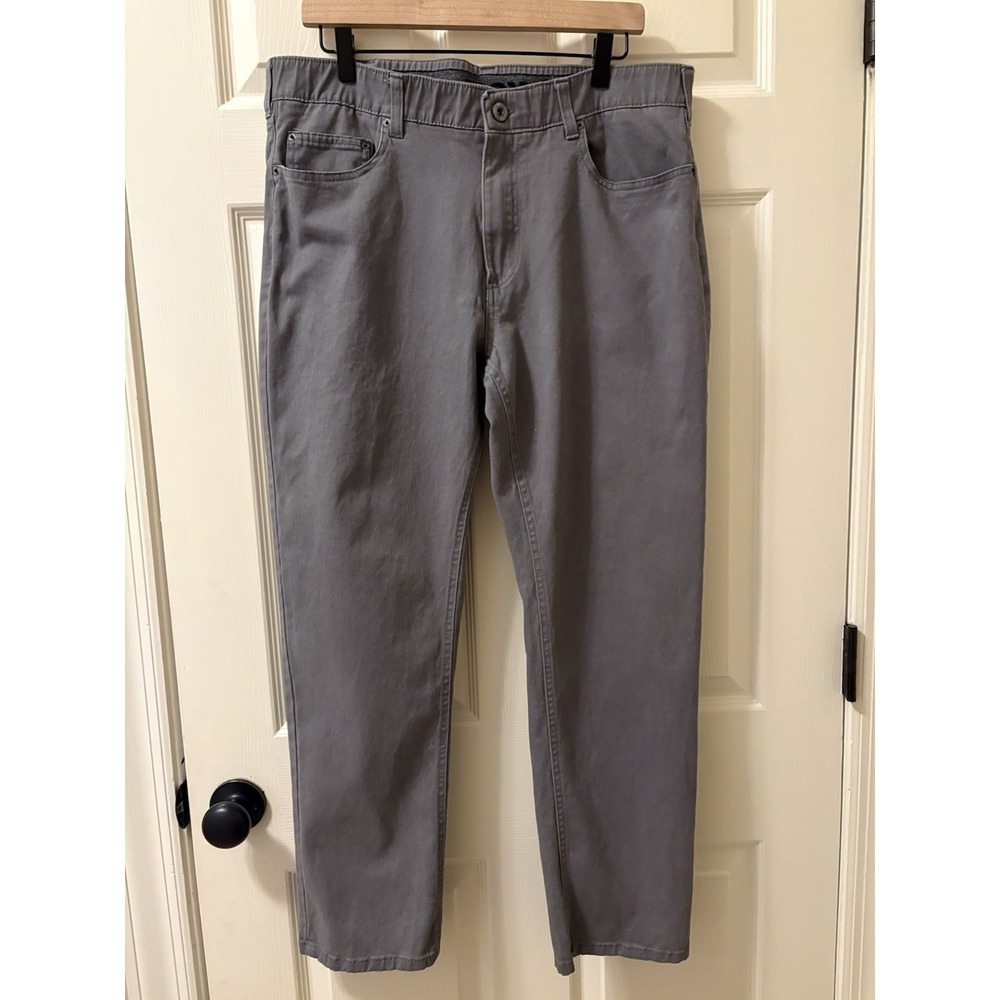 Iron Co. Men's Classic Stretch Comfort Patriot Pants, Straight Leg 36X30 Gray